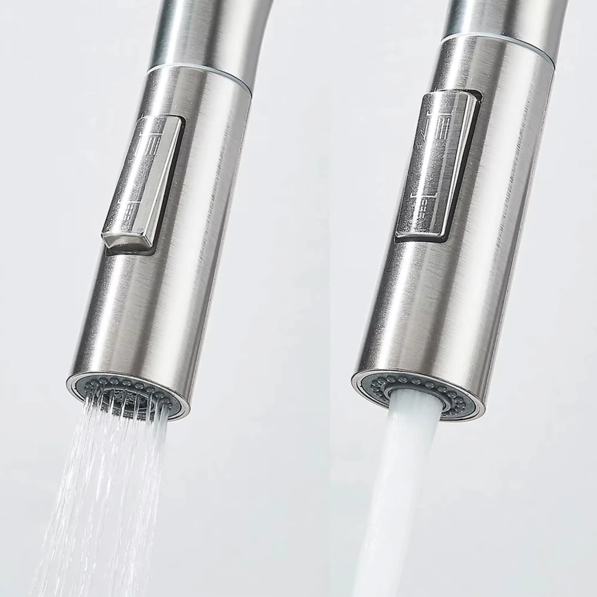 REA-B7563 - Kuhinjska miješalica za sudoper s izvlačnom prskalicom i ECO FRESH filtracijom 37,5 cm nikl