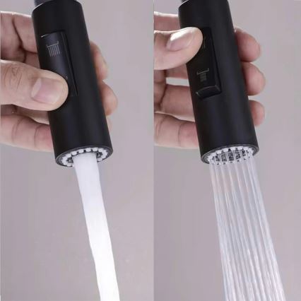 REA-B7564 - Kuhinjska slavina za sudoper s izvlačivom prskalicom i ECO FRESH filtracijom 37,5 cm mat crna