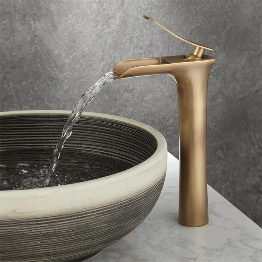 REA-B8120 - Miješalica za umivaonik LAGUNA 30 cm, brušeno zlato