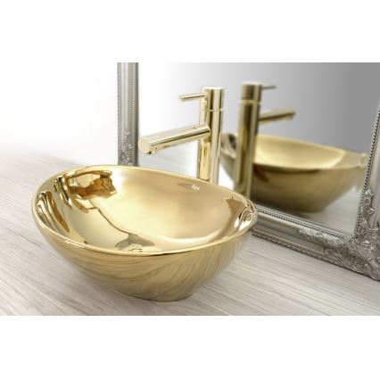REA-B8803 - Baterija za umivaonik TESS 31,5 cm zlatna