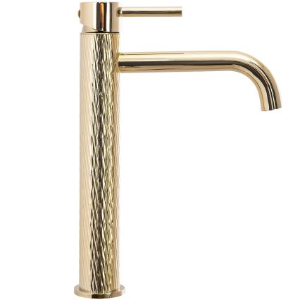 REA-B8821 - Slavina za umivaonik LUNGO ART 28 cm zlatna