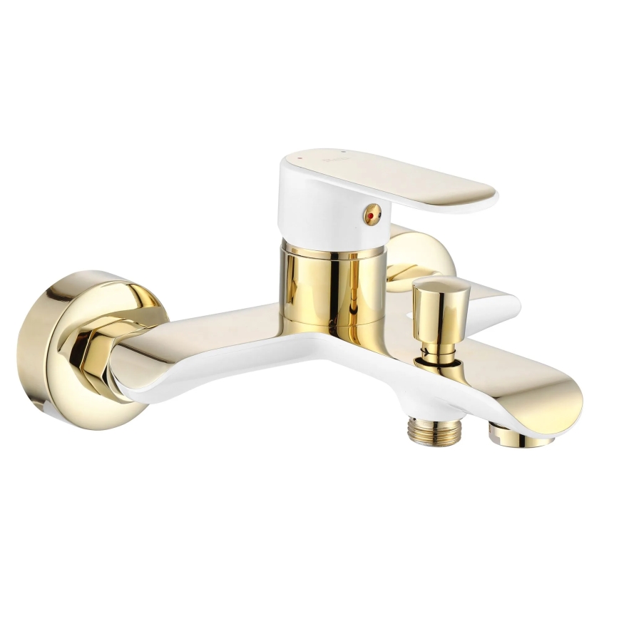 REA-B9932 - Set za kadu BLOOM, mat bijela/zlatna