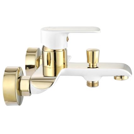 REA-B9932 - Set za kadu BLOOM, mat bijela/zlatna
