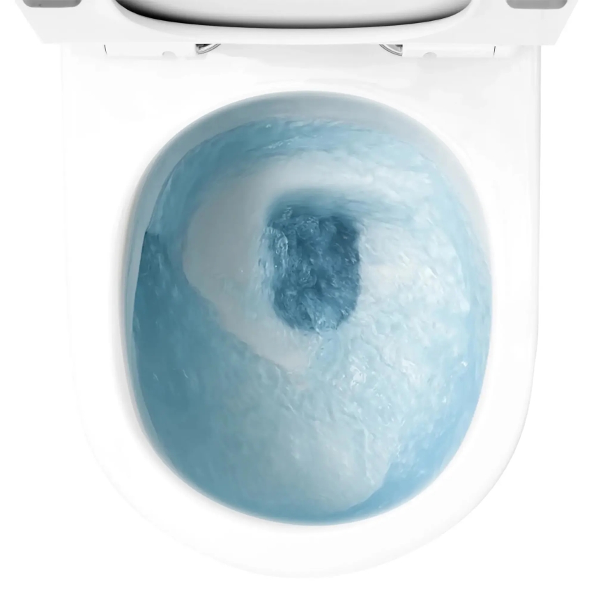 REA-C1259 - Zidna WC školjka s WC sjedalom CARLO MINI TORNADO RIMLESS keramika/sjajna bijela