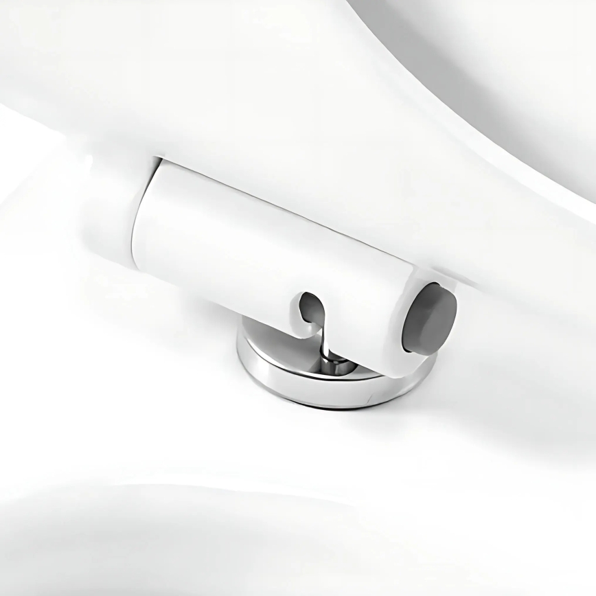 REA-C1652 - Zidna WC školjka s daskom GUSTAVO RIMLESS keramika/bijela