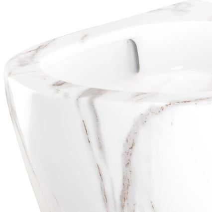 REA-C6390 - Viseće WC školjka s WC daskom CARTER TORNADO RIMLESS keramika/imitacija kamena