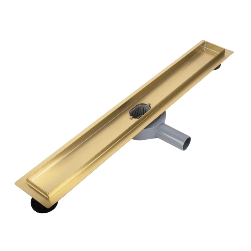 REA-G2702 - Linearni odvodni žlijeb NEOX PRO 70 cm, nehrđajući čelik/brušeno zlato