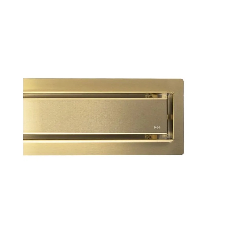 REA-G2703 - Odvodni žlijeb NEOX PRO 80 cm nehrđajući čelik/brušeno zlato