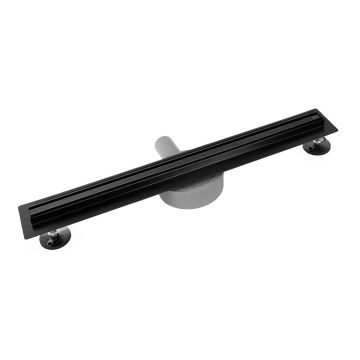 REA-G2710 - Odljevni žlijeb NEOX SLIM 70 cm nehrđajući čelik/crna