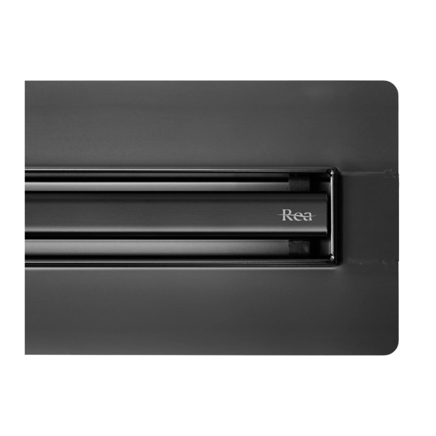 REA-G2710 - Odljevni žlijeb NEOX SLIM 70 cm nehrđajući čelik/crna