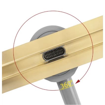 REA-G2714 - Odvodni žlijeb NEOX SLIM 70 cm nehrđajući čelik/brušeno zlato