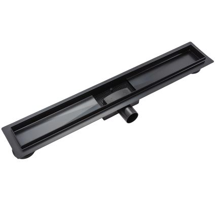 REA-G6602 - Linearni slivnik PURE NEOX 70 cm mat crne boje