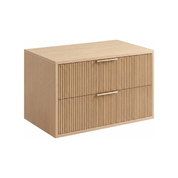 REA-M0409 - Viseći kupaonski ormarić ispod umivaonika MONO 80x48,5 cm bež