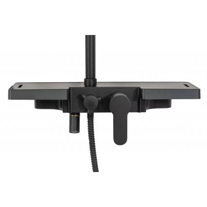 REA-P0636 - Tuš set s baterijom BRAVO, mat crne boje