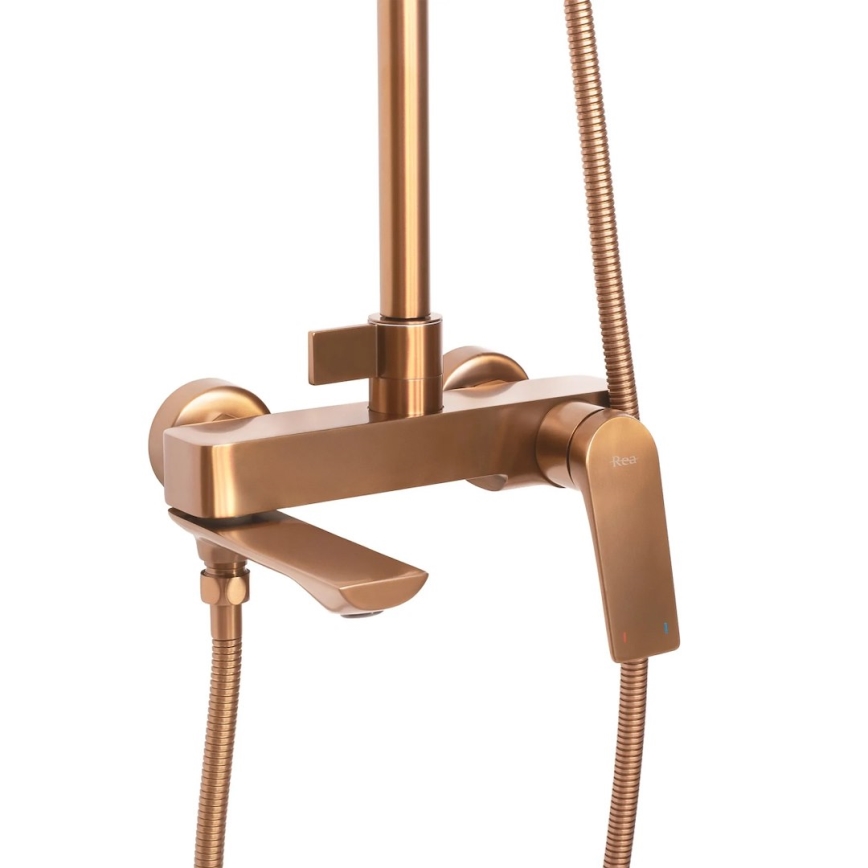 REA-P2418 - Set za tuširanje AVALON s miješalicom, brušeni bakar