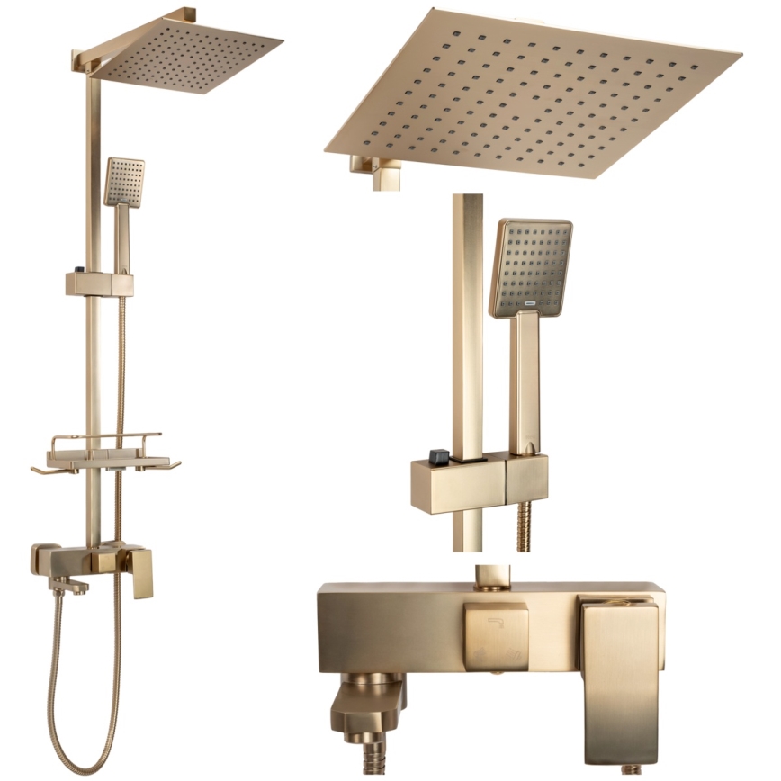 REA-P7050 - Tuš set s miješalicom JACK brušeno zlato