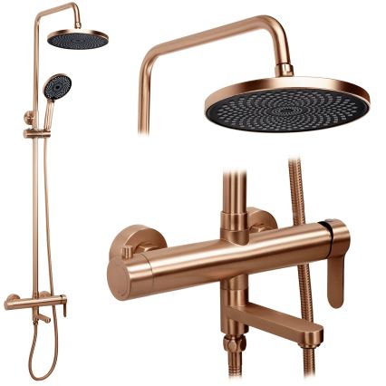 REA-P8715 - Tuš set s miješalicom ARCOS brušeni bakar