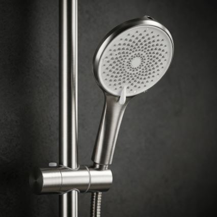 REA-P9498 - Set za tuširanje s baterijom RIVO, brušeni čelik