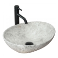 REA-U0165 - Nadpultni umivaonik SOFIA 34,5x41 cm keramika/svijetli kamen