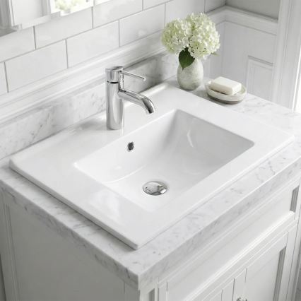 REA-U0190 - Ugradni umivaonik DAFNE 46,5x72 cm keramika/sjajna bijela