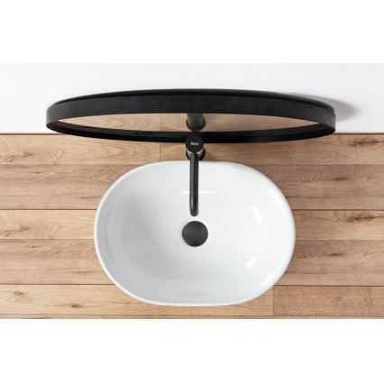 REA-U0416 - Nadgradni umivaonik AMELIA 34,5x48 cm keramika/visokosjajna bijela