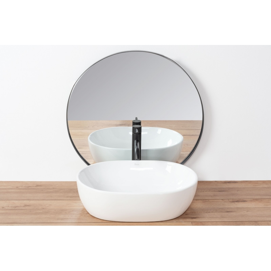REA-U0416 - Nadgradni umivaonik AMELIA 34,5x48 cm keramika/visokosjajna bijela