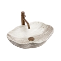 REA-U0618 - Nadgradni umivaonik PEARL 38x50,5 cm keramika/bež/imitacija kamena