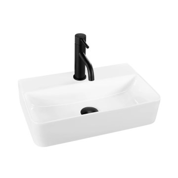 REA-U0630 - Nadpultni/zidni umivaonik NAOMI 28,5x45,5 cm keramika/bijela