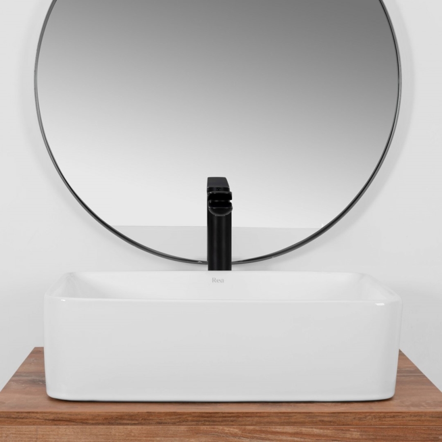 REA-U0669 - Nadgradni umivaonik ANITA 37,5x48,5 cm keramika/sjajna bijela