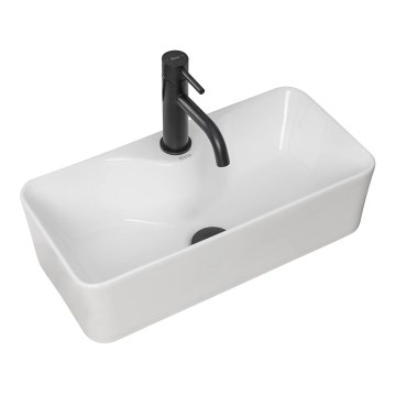REA-U0699 - Nadgradni umivaonik MERY 25x50,5 cm keramika/bijela u visokom sjaju