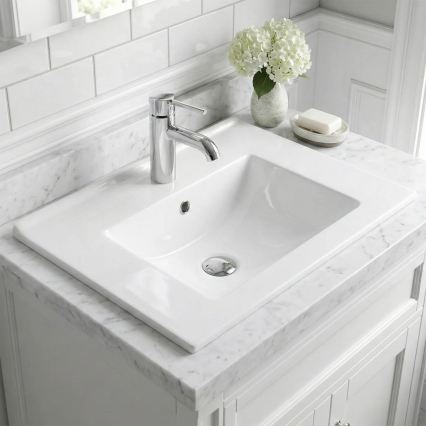REA-U0786 - Ugradbeni umivaonik DAFNE 47x62 cm keramika/sjajna bijela