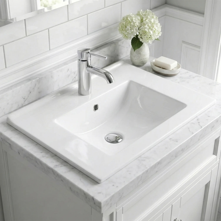 REA-U0786 - Ugradbeni umivaonik DAFNE 47x62 cm keramika/sjajna bijela
