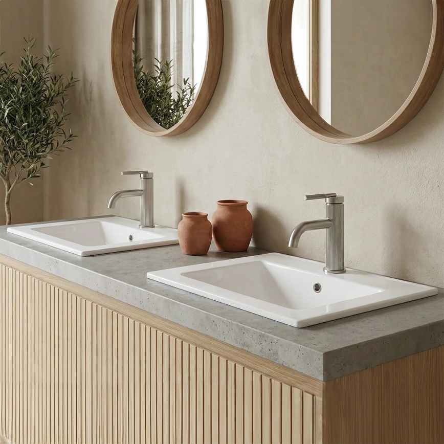 REA-U0786 - Ugradbeni umivaonik DAFNE 47x62 cm keramika/sjajna bijela