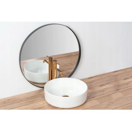 REA-U18918 - Umivaonik za ploču SAMI Ø 36 cm keramika/sjajna bijela