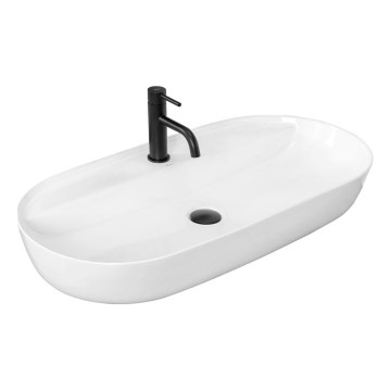 REA-U2541 - Umivaonik na ploču AURA 41x81 cm keramika/sjajna bijela