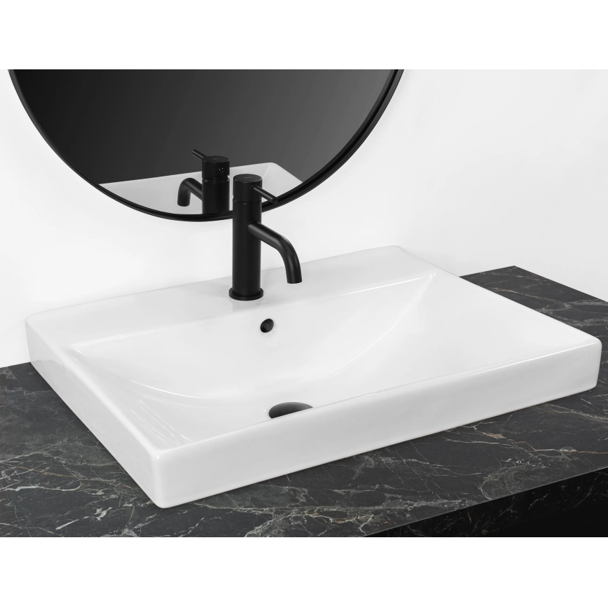 REA-U3326 - Ugradbeni umivaonik MANDY 46x60 cm keramika/sjajno bijela