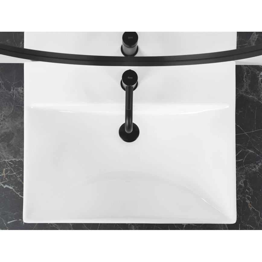 REA-U3326 - Ugradbeni umivaonik MANDY 46x60 cm keramika/sjajno bijela