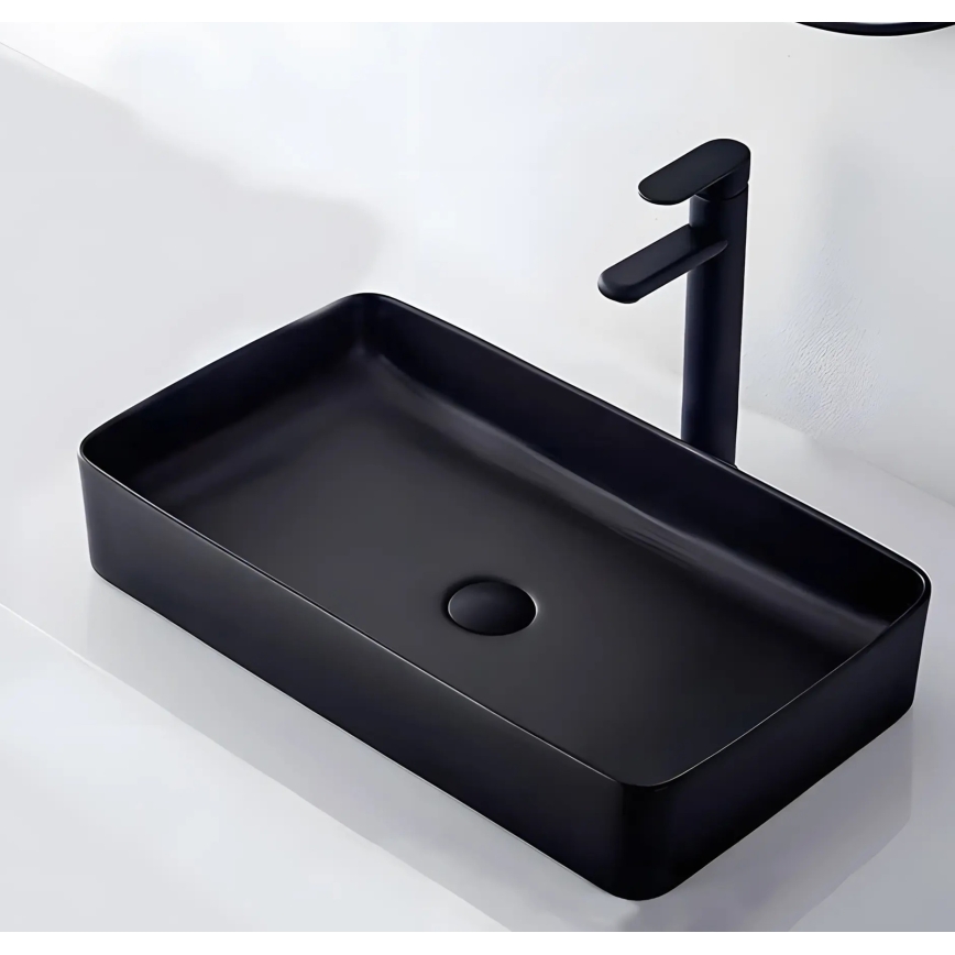 REA-U3690 - Umivaonik za radnu ploču DENIS 35x61 cm keramika/mat crna