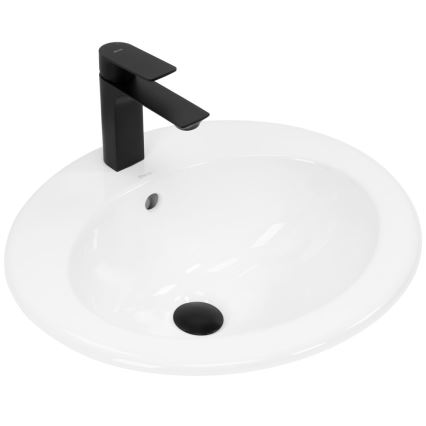 REA-U4122 - Ugradbeni umivaonik DALIA 46x51,5 cm keramika/sjajna bijela