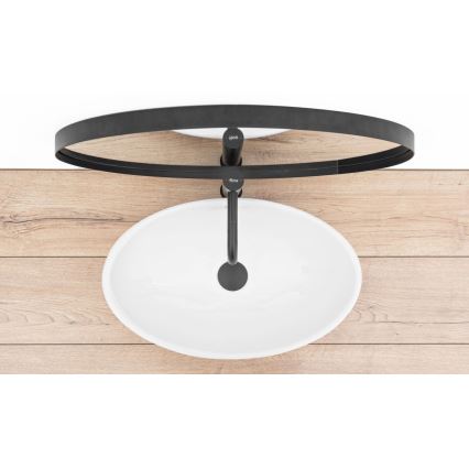 REA-U4603 - Umivaonik na ploču PAMELA 33x53 cm keramika/sjajna bijela