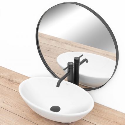 REA-U4603 - Umivaonik na ploču PAMELA 33x53 cm keramika/sjajna bijela