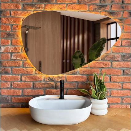 REA-U4620 - Umivaonik na ploču AURA 38,5x50,5 cm keramika/sjajna bijela