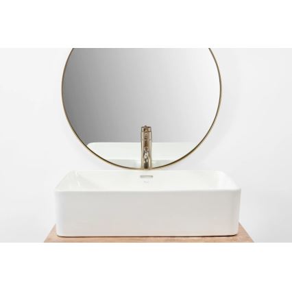 REA-U5055 - Umivaonik na ploču BERTA 35,5x56 cm keramika/sjajna bijela