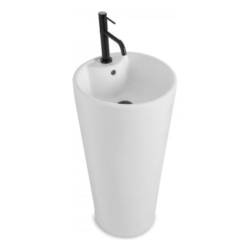 REA-U5635 - Samostojeći umivaonik BLANKA 85x40 cm keramika/sjajna bijela