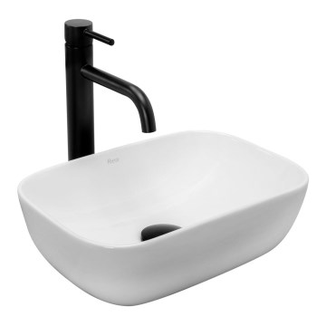 REA-U5667 - Umivaonik na ploču BELINDA MINI 25x36 cm keramika/sjajna bijela