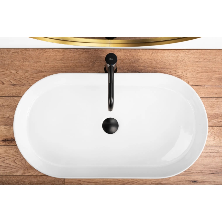 REA-U5801 - Umivaonik za radnu ploču NADIA 38,5x71 cm keramika/sjajna bijela