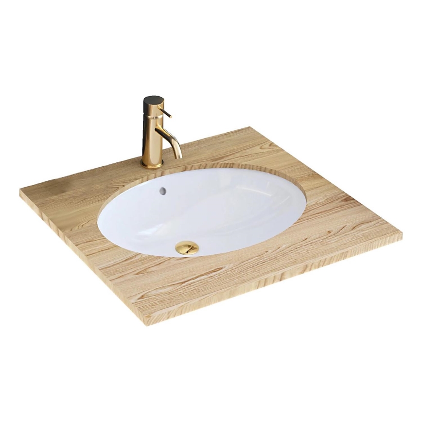 REA-U6330 - Ugradbeni umivaonik NEL 39x47,5 cm keramika/sjajna bijela