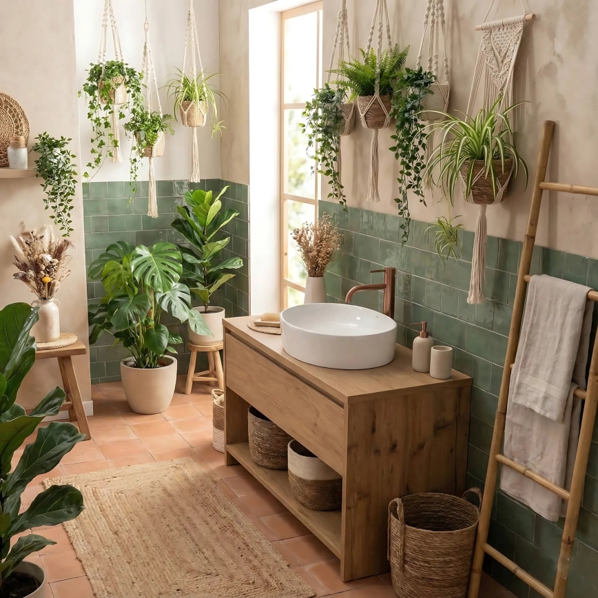 REA-U6370 - Nadpultni umivaonik JOANA 38,5x50,5 cm keramika/sjajna bijela