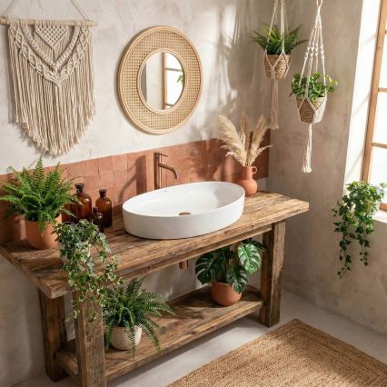 REA-U6371 - Nadgradni umivaonik JOANA 40,5x65,5 cm keramika/sjajna bijela