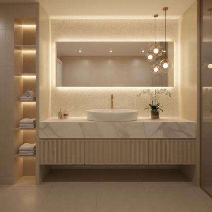 REA-U6371 - Nadgradni umivaonik JOANA 40,5x65,5 cm keramika/sjajna bijela